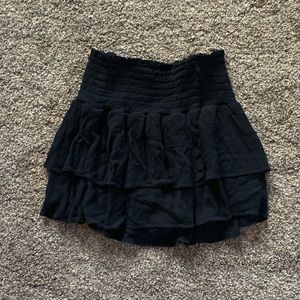 Black skort